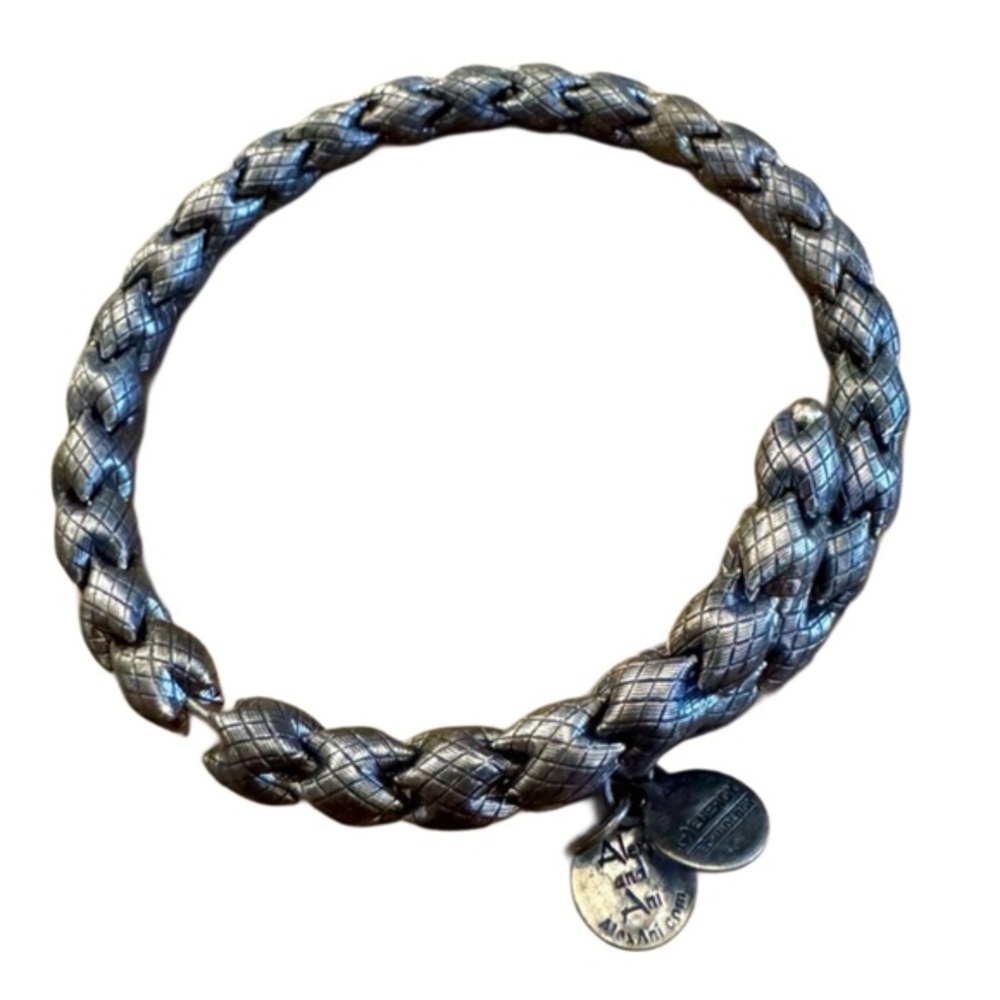 Alex and Ani Silver Braided Bracelet